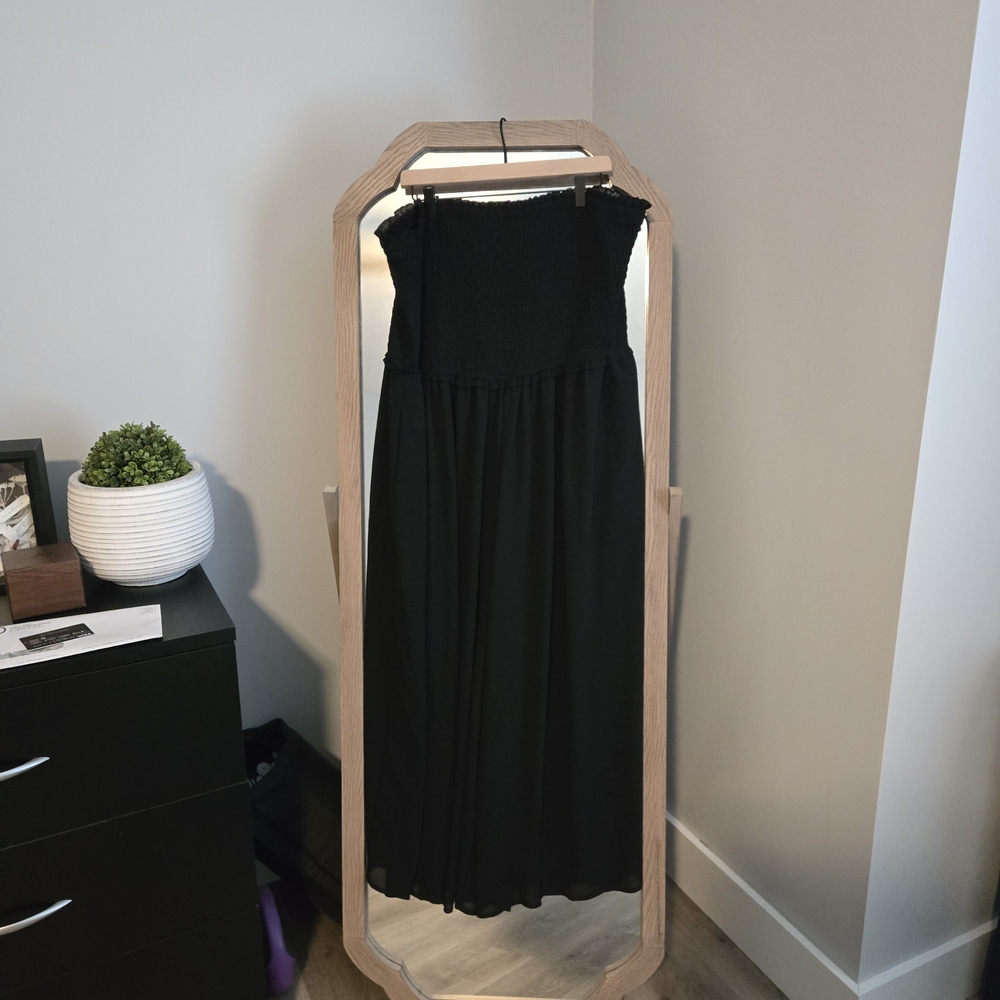 64. Black Strapless Jumpsuit - Picture 6 of 7